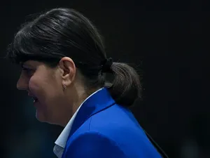 Procurorul şef european Laura Codruţa Kovesi, în timpul unui seminar despre rolul EPPO - Foto: Profimedia Images
