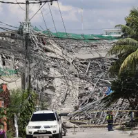 Un bloc de 9 etaje aflat în construcție în Manila s-a prăbușit - Foto: Profimedia Images
