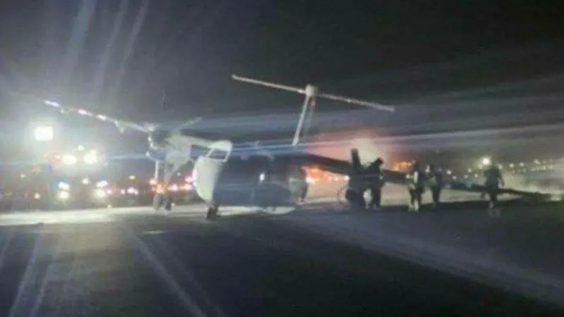 Nouă accident aviatic grav! O aeronavă cu 73 de pasageri s-a prăbușit. Roțile au luat foc pe pistă - Foto: Arhiva