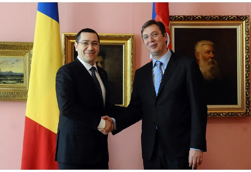 Ponta și Vucic - Foto: gov: ro