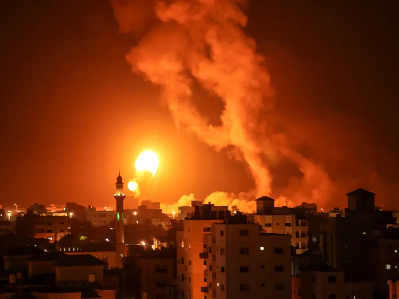 Armata israeliană a lovit aerian Fâşia Gaza după tiruri de rachete dinspre acest teritoriu / Profimedia