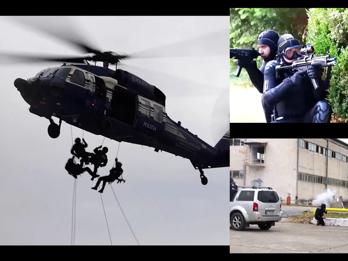 Exercițiu internațional „Carpathian Blue Shield”- captură video jandarmeria Română