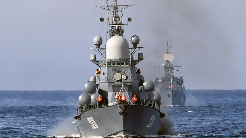 Nave militare rusești în zona economică exclusivă a României din Marea Neagră: Ce spune MApN/FOTO: profimediaimages.ro
