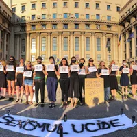 Protest al feministelor, la moartea Alexandrei. FOTO: Eli Driu/ Facebook Feminism România