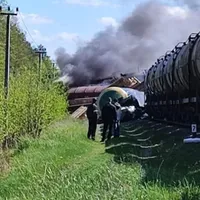 Un tren a explodat la granița dintre Rusia și Ucraina - Foto: Twitter/ @My_Salute
