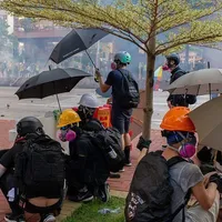 Hong Kong e în mijlocul unui protest uriaș. Foto Getty Images