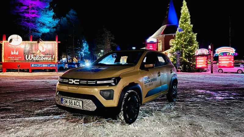 Un român mers 3.000 km cu o Dacia Spring până la Cercul Polar. A încărcat de 28 de ori - Foto: Facebook/Bertici Attila