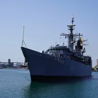 Cu ce ne apărăm la Marea Neagră? Un vânător de mine și vasele luptă cu sisteme rusești de armament - FOTO: Forțele Navale Române