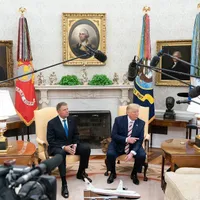 Klaus Iohannis și Donald Trump la Casa Albă/FOTO: Flickr/White House