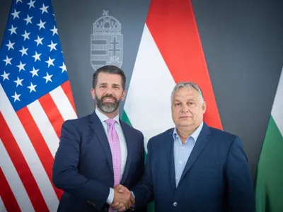 Trump Jr. ;i Viktor orban Foto : B1tv.ro