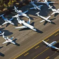 Peste 100 de avioane ale oligarhilor ruși au rămas blocate în Dubai/foto: yahoo