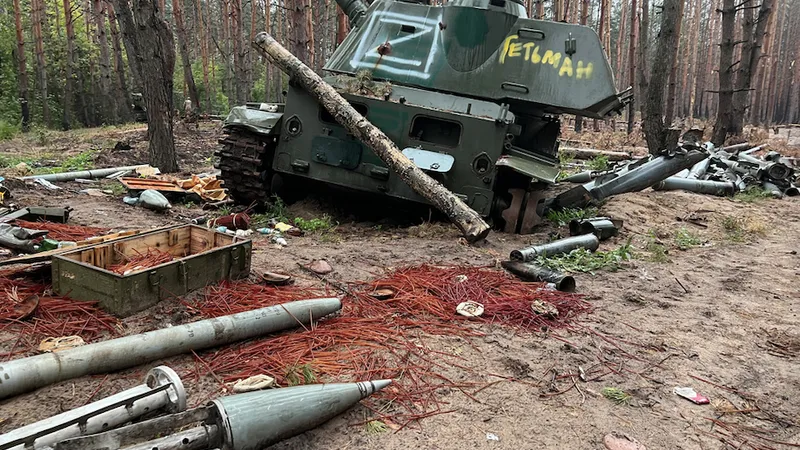 Contraofensiva ucraineană dă roade. Rusia a pierdut echipamente cât pentru două batalioane - FOTO: Twitter/Ukraine Weapons Tracker