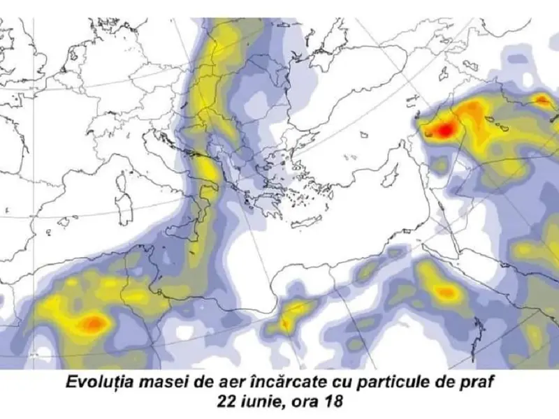 Praf saharian pe timp de caniculă - Foto: HD365 TV