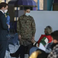 Andrei Baciu și Valeriu Gheorghiță au mers împreună ca să vadă cum merge vaccinarea cu AstraZenecaFoto: INQUAM Photos/ Octav Ganea