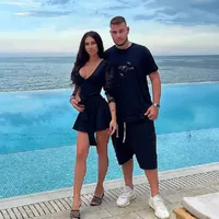 Angelo, „Casanova” ca tatăl său, Cristi Borcea. Iubita sa întoarce toate privirile. / Foto: as.ro