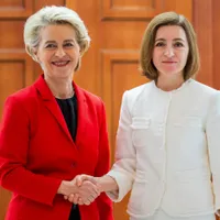 Maia Sandu: „Datorită României avem curent electric în casele noastre” - FOTO: Profimedia