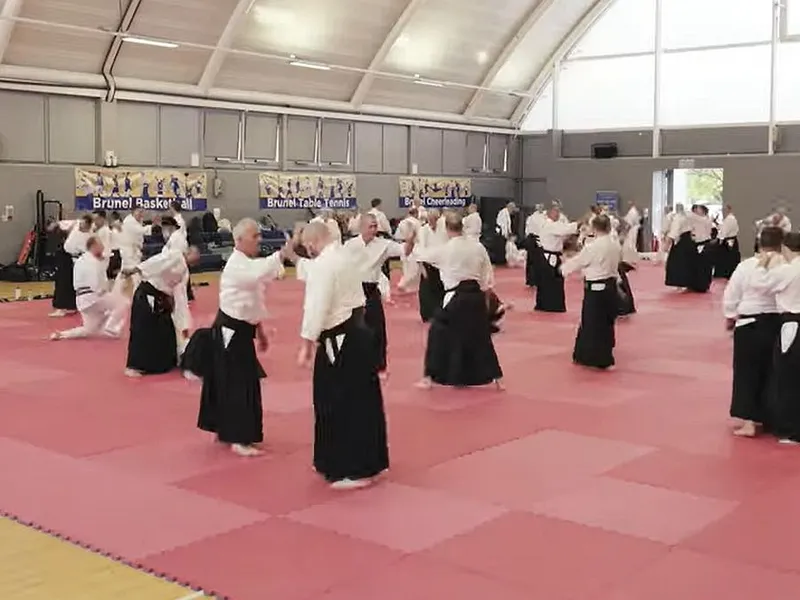 Bunicuţa aikido de 68 de ani, care îi trânteşte pe jos, pe bărbaţii pe care-i antrenează - Foto: captură video YouTube/British Aikido Boar