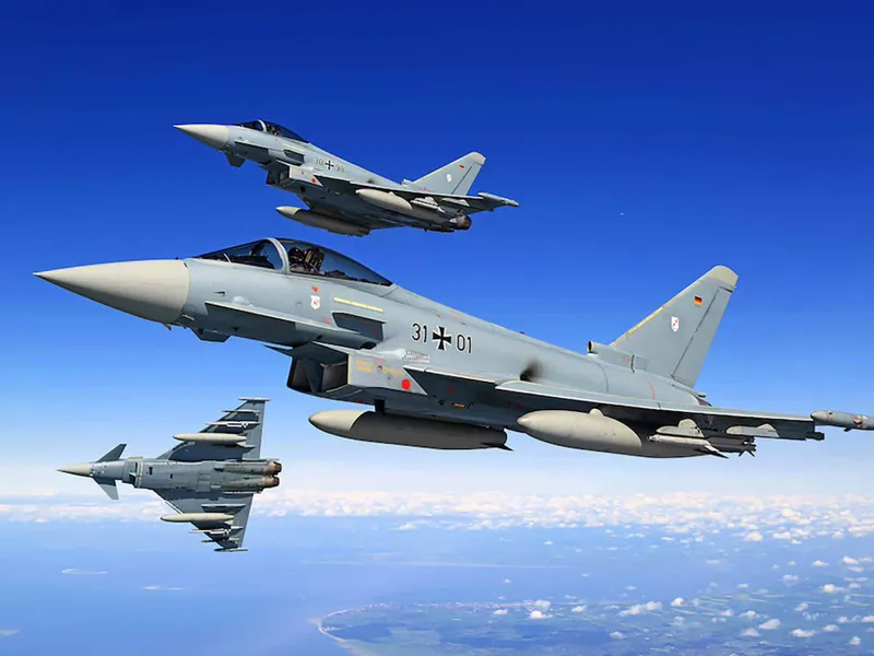 Avioane Eurofighter ale Germaniei, desfășurate în Polonia - Foto: Profimedia Images (imagine cu rol ilustrativ)