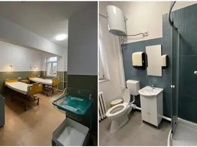 O doctoriță le-a oferit cadou tinerelor mămici, de 8 martie, un salon de spital renovat din banii ei - Foto: SCJU Arad