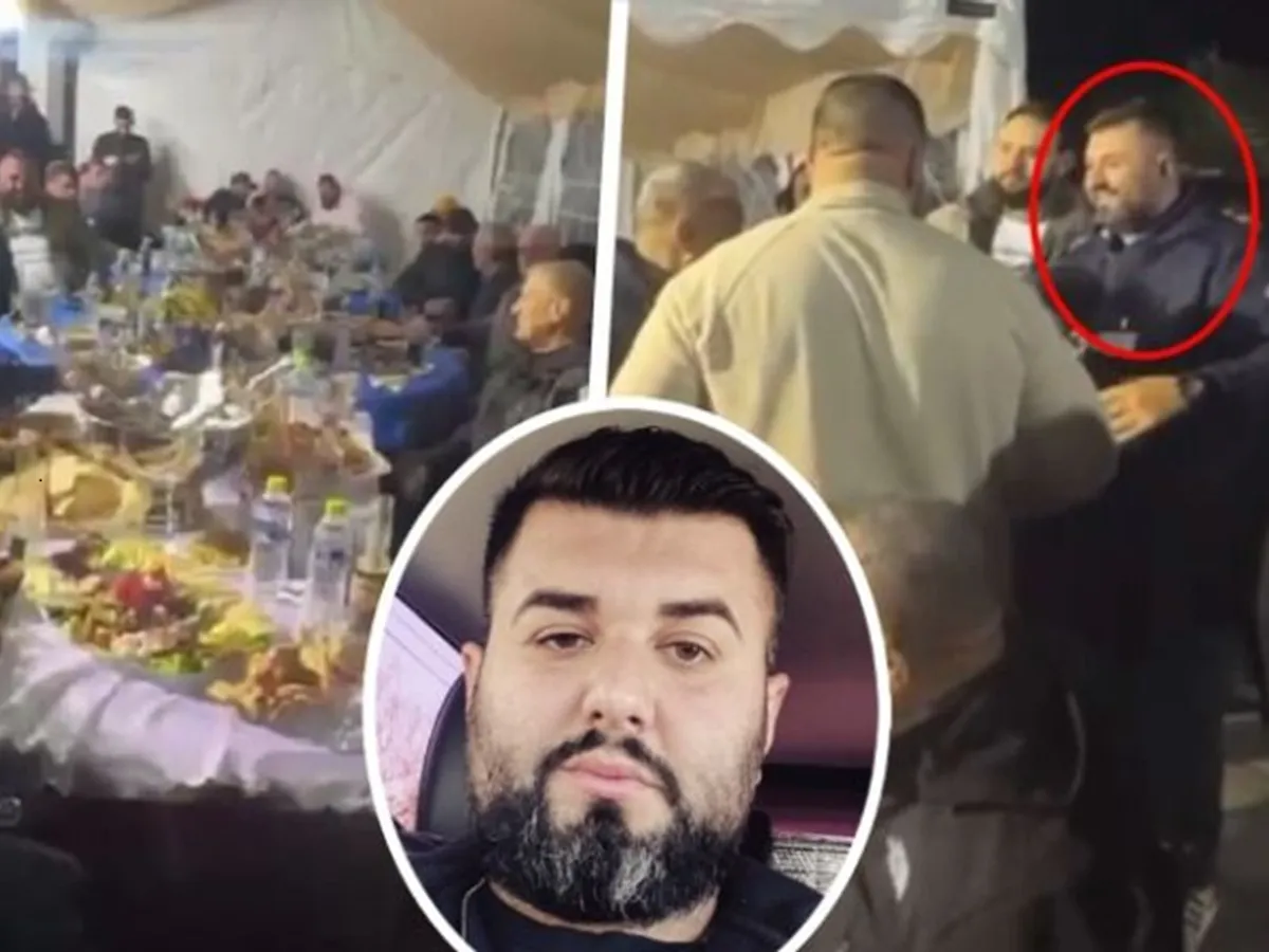 Gardian la închisoare, surprins în uniformă la petrecerea de eliberare a unui interlop proxenet