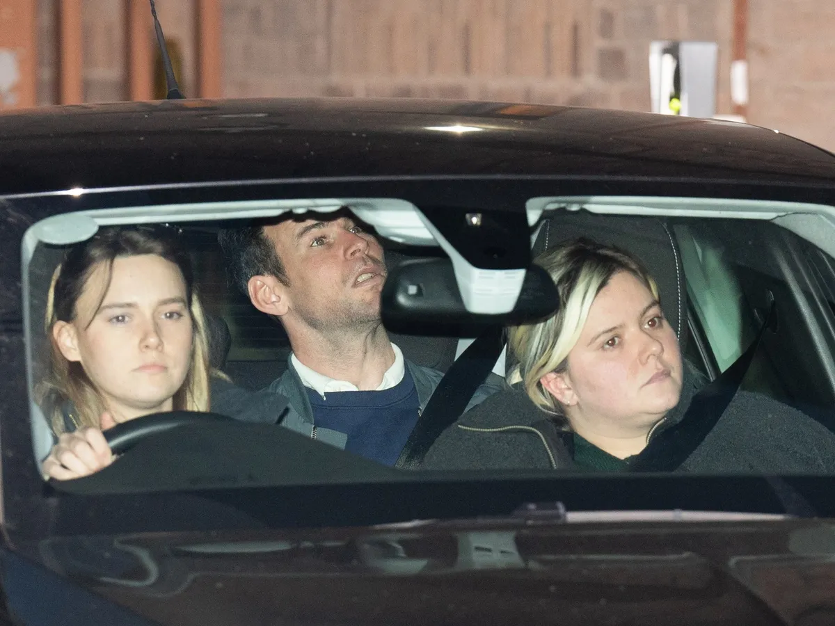 Ciclistul Mark Cavendish și soția sa pleacă de la Chelmsford Crown Court. / Foto: Profimedia