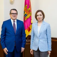Maia Sandu și Eduard Hellvig au discutat despre riscurile de securitate în regiune/ Foto: Președinte.md