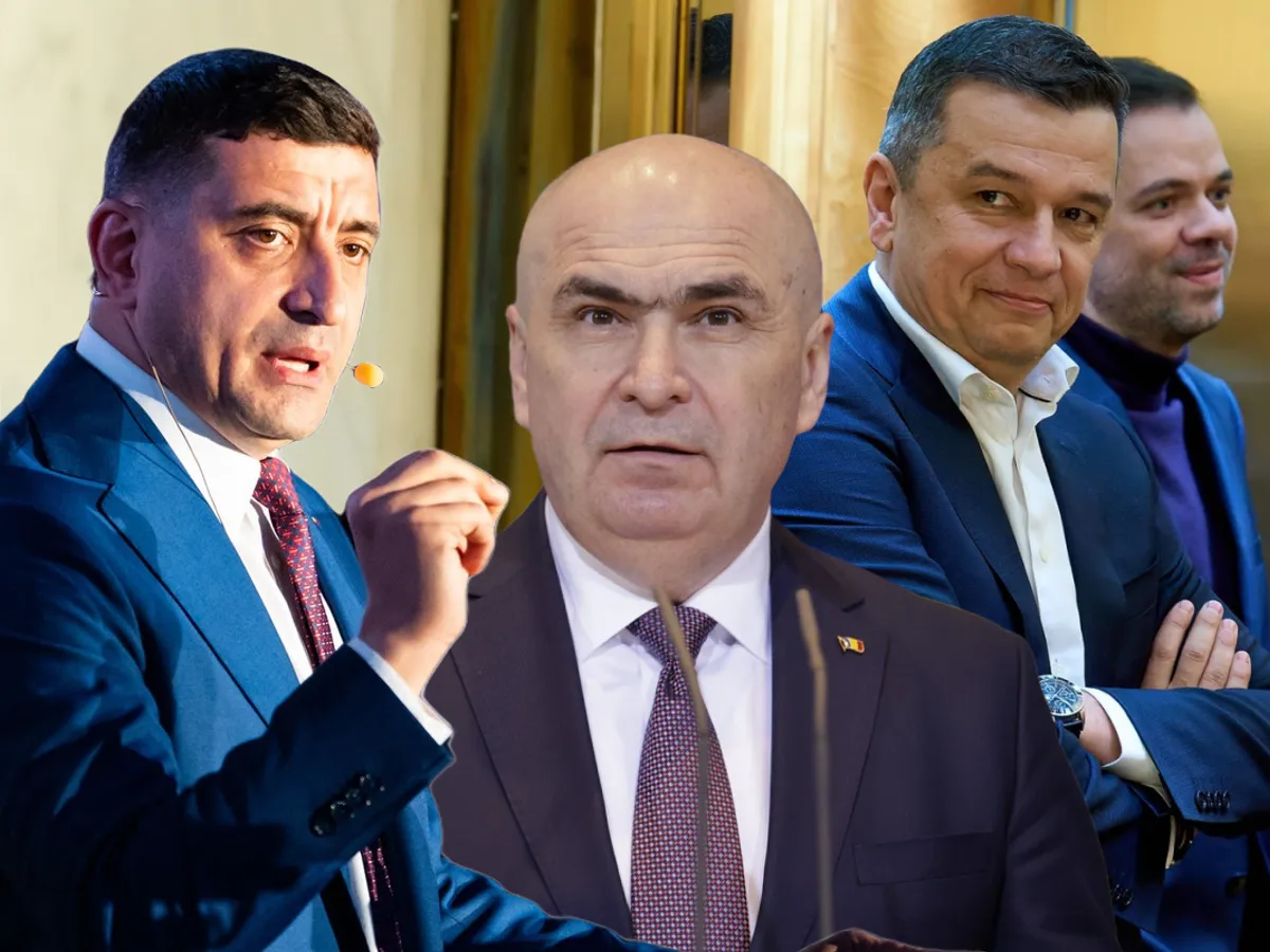 George Simion, Ilie Bolojan și Sorin Grindeanu - Foto: Profimedia images