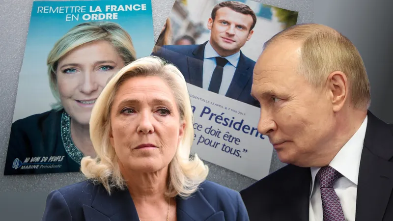 Marine Le Pen și Vladimir Putin - Foto: Profimedia images