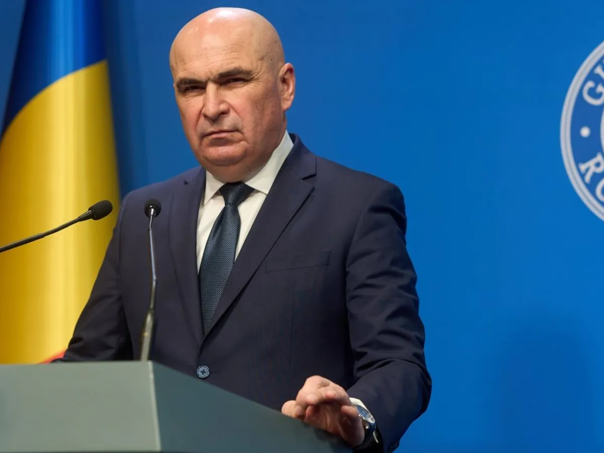 Prim-ministrul Ilie Bolojan, în conferinţă de presă - Foto: Profimedia Images