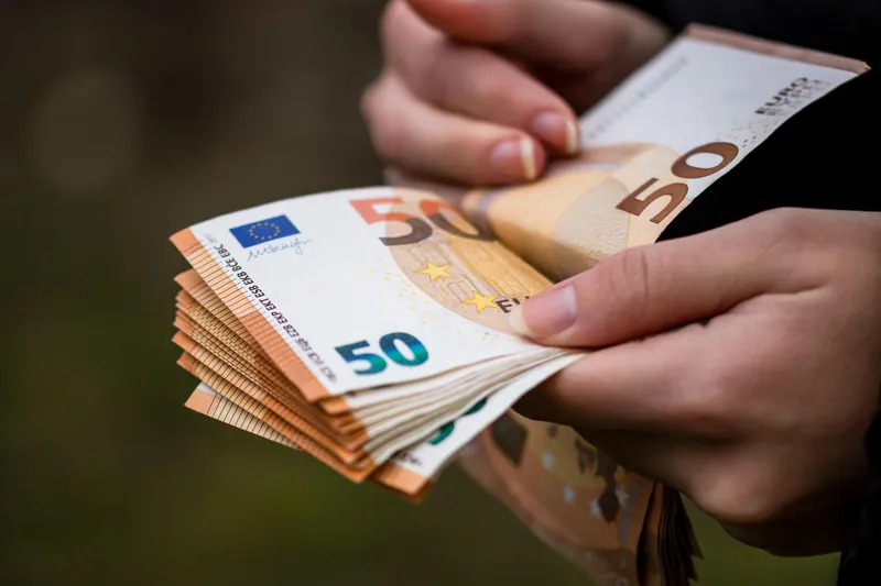 Persoană care numără euro - Foto: Freepik (rol ilustrativ)