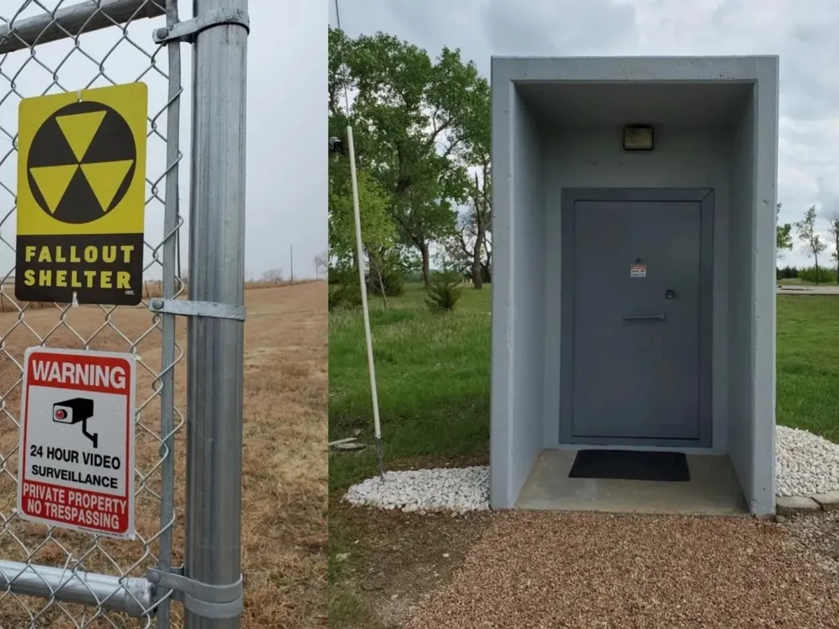 Intrarea în inedita locuință - Foto: North Star Missile Silo.