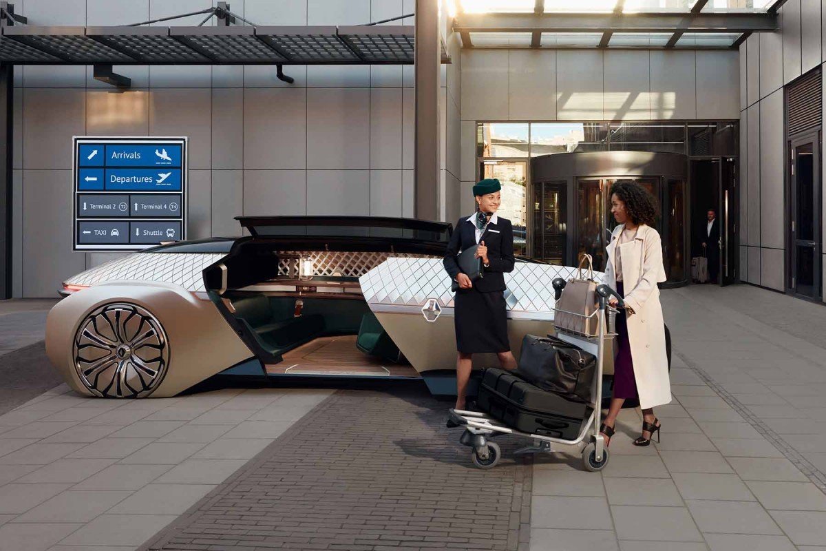 Renault spune că mașina ar putea fi utilizată de firmele de transport premium și hotelurile de lux.