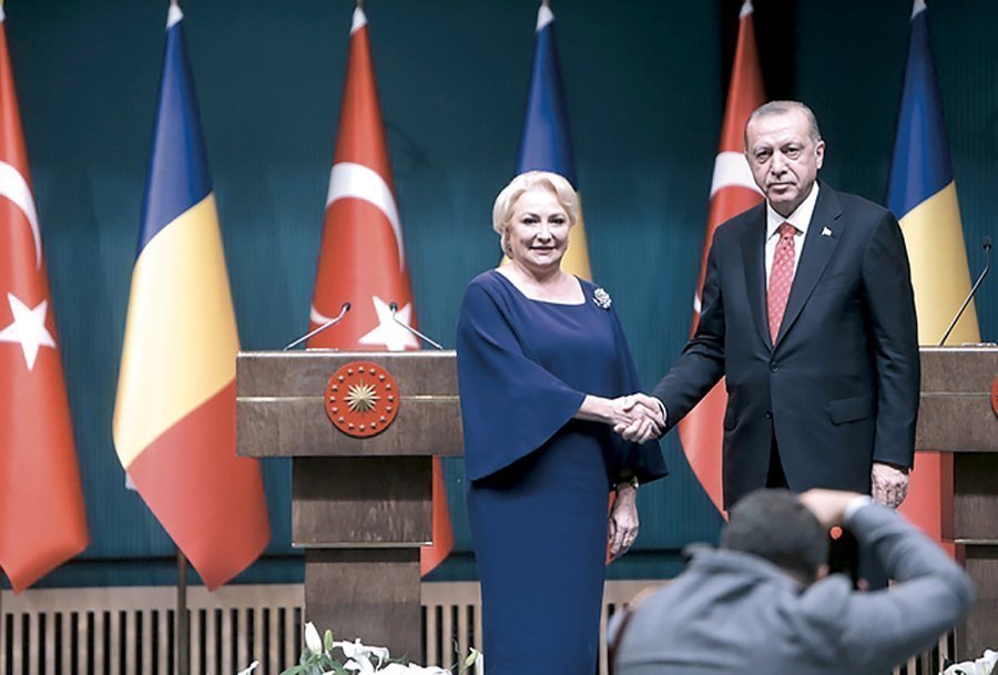 Viorica Dăncilă s-a întâlnit cu președintele turc  Erdoğan, la Ankara