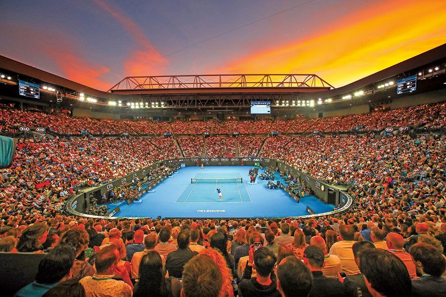 Arena Rod Laver are o capacitate de 14.820 de locuri