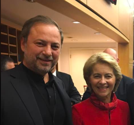 Dan Motreanu și Ursula von der Leyen, șefa CE/FOTO: facebook.com