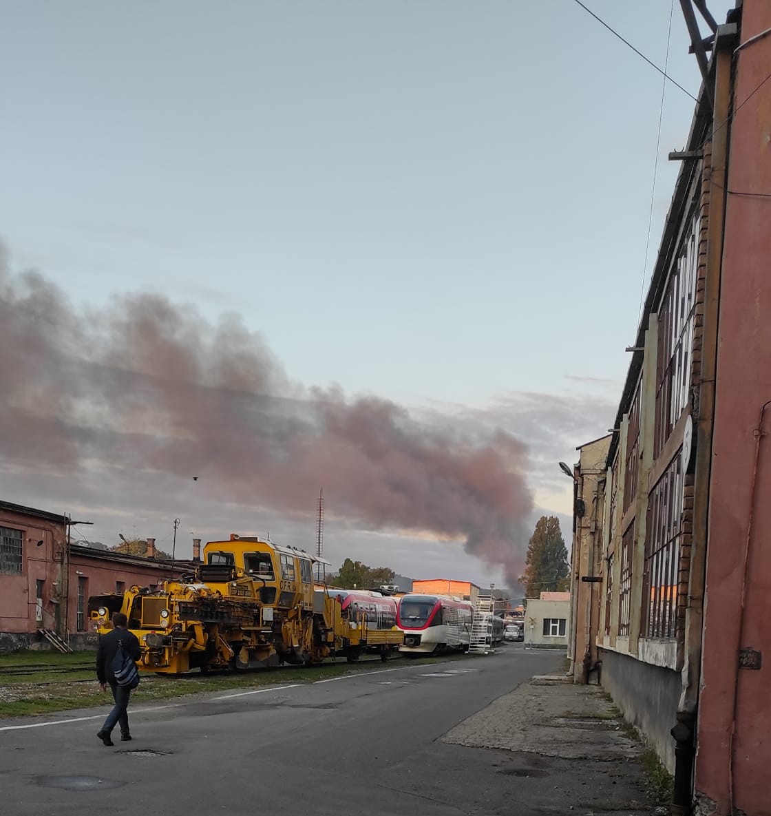 Flăcările au izbucnit în Parcul industrial Tetarom. FOTO: Facebook