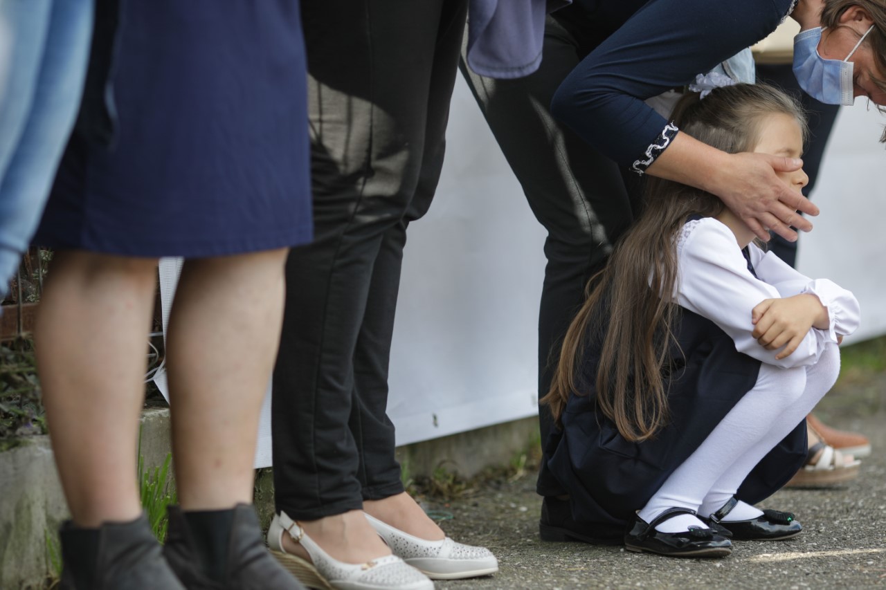 Părinții speriați de recordul infectărilor COVID nu își pot retrage copiii de la școala față în față/FOTO: Inquam Photos/Octav Ganea