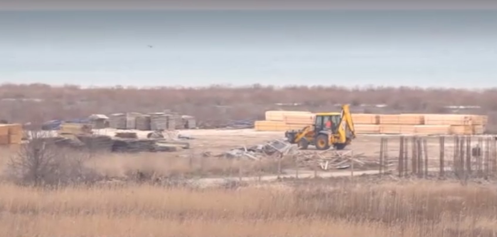 Lucrările de construcție au început în această iarnă. FOTO: Captură video