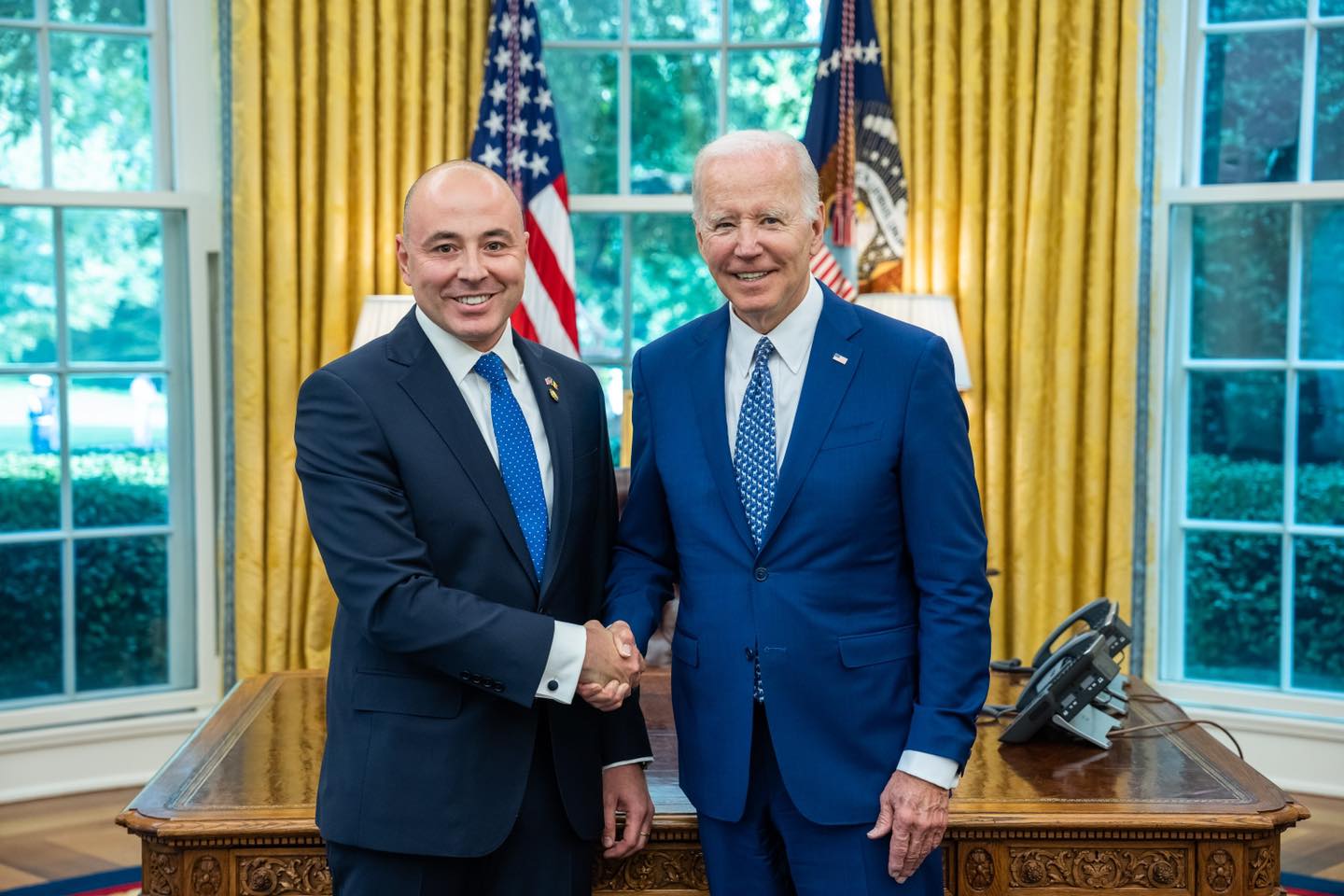 Andrei Muraru, ambasadorul român în SUA, primit la Casa Albă de Joe Biden/FOTO: Facebook/Andrei Muraru