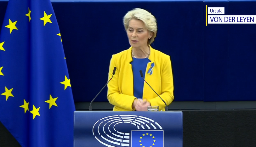 Șefa CE: „Astăzi importăm doar 9% gaze rusești. Anul trecut eram 40% dependenți de ruși” - FOTO: Facebook/European Parliament