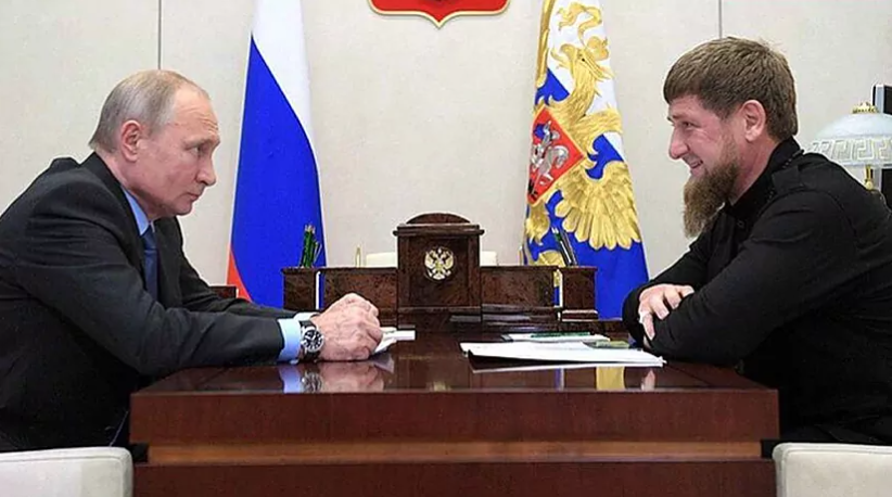 Vladimir Putin și Ramzan Kadîrov- Foto: Twitter/@KremlinRussia_E