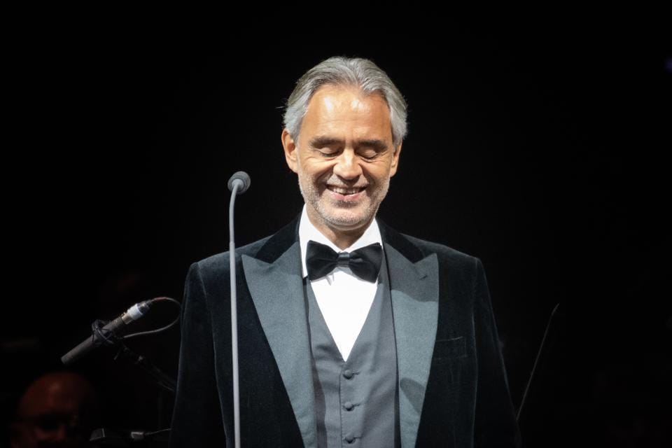 Andrea Bocelli- Foto: Forbes