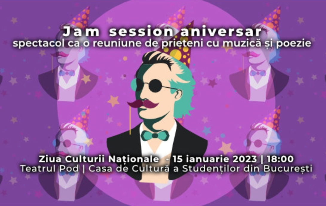 Studenții i-au pus coif de party „Luceafărului poeziei românești”- Foto: Facebook