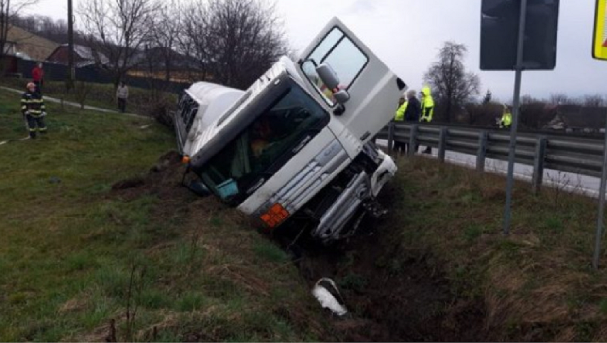 Autocisterna era încărcată cu 26 de tone de motorină