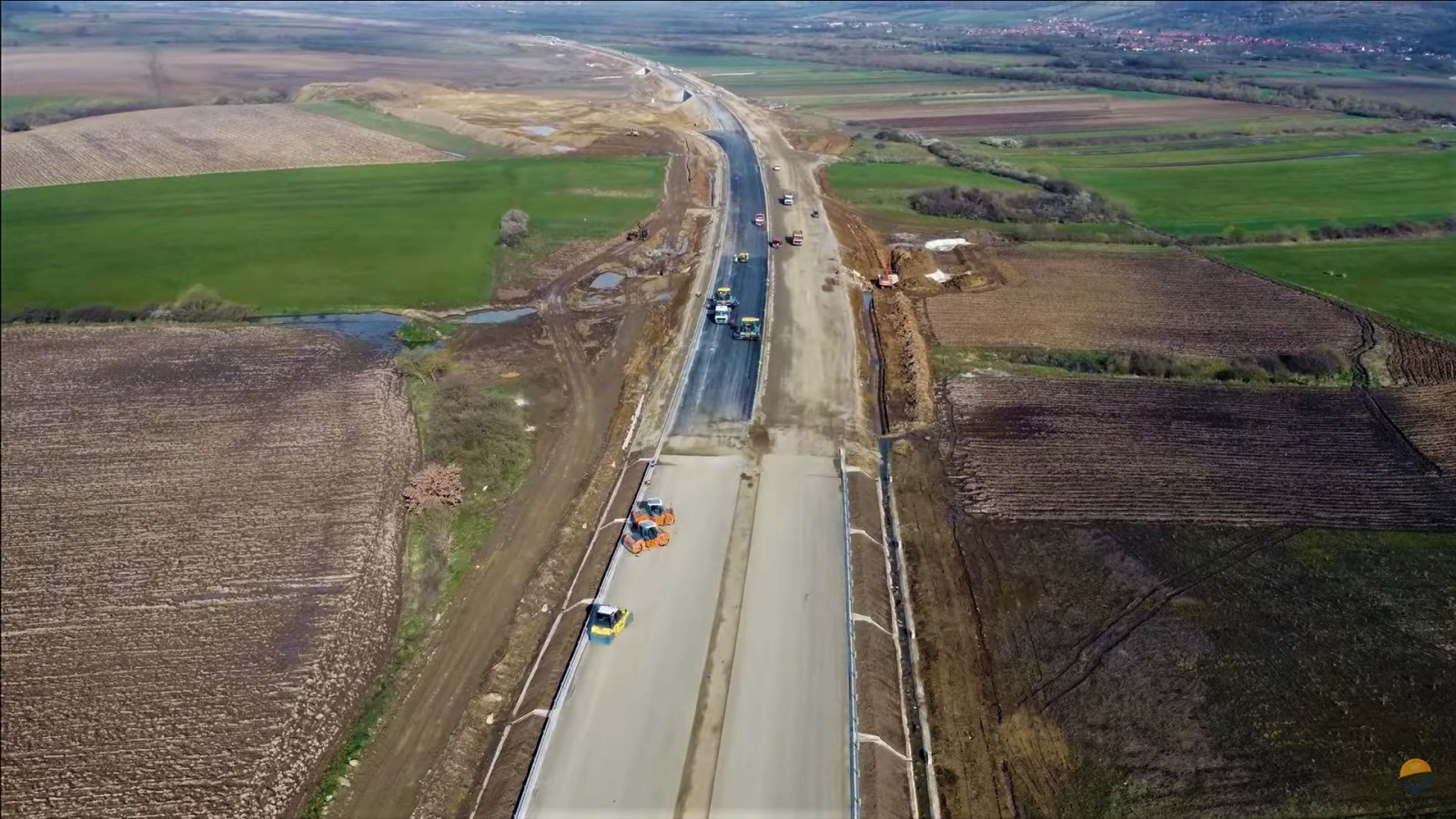 Construcție autostradă - Foto: Facebook/ Pro Infrastructura