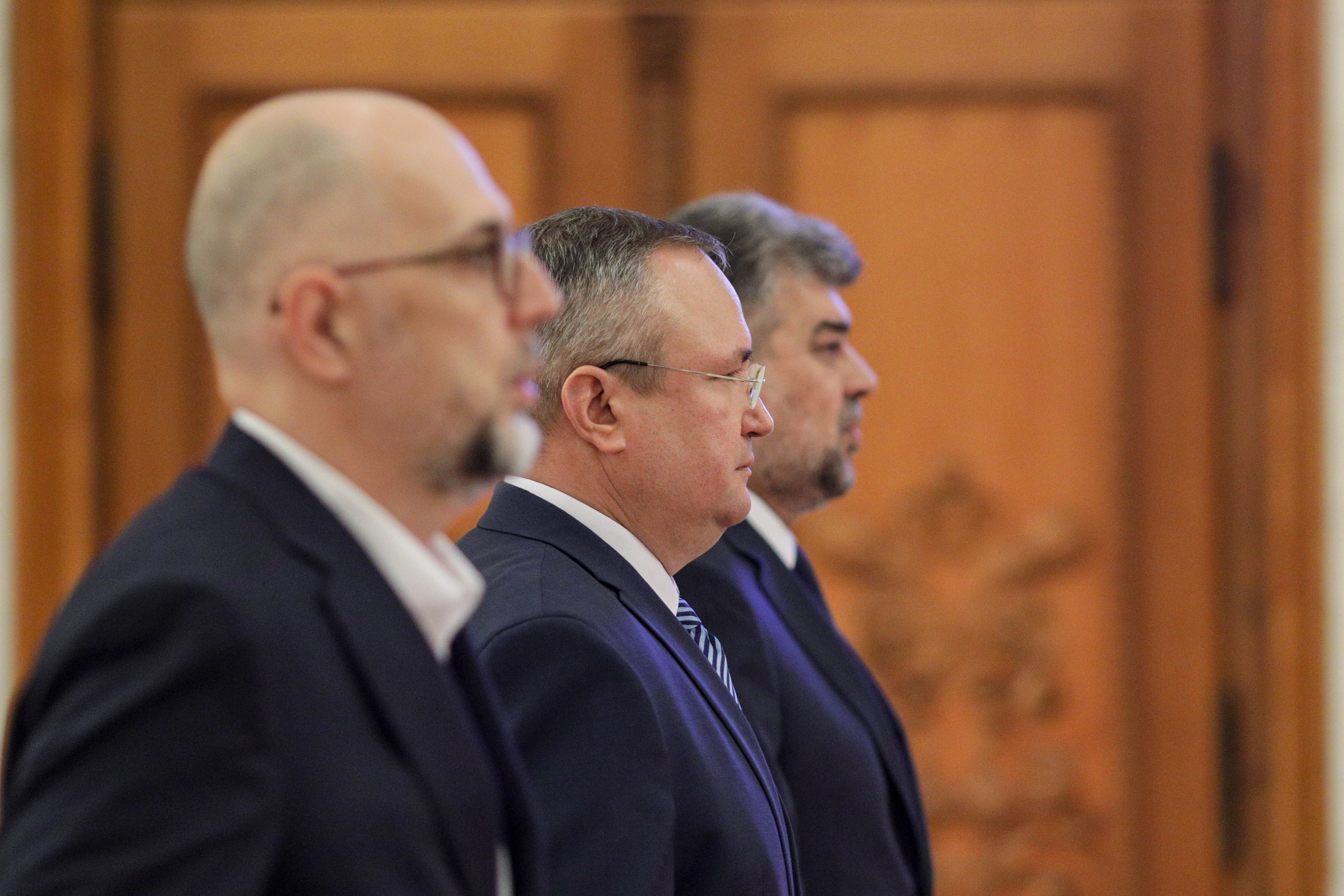 Nicolae Ciucă, Kelemen Hunor și Marcel Ciolacu Foto: INQUAM Photos / Octav Ganea