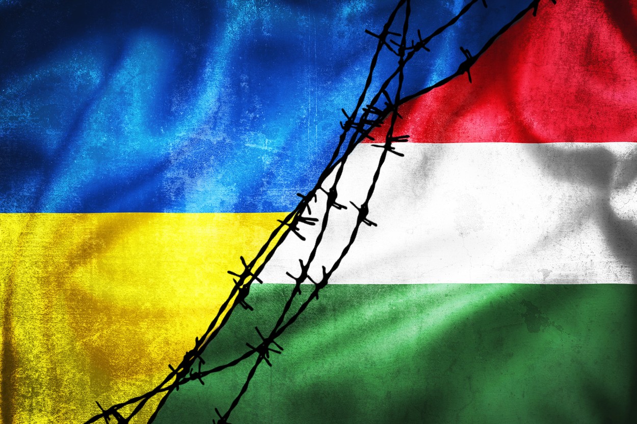 Steag Ucraina și Ungaria, imagine cu caracter ilustrativ - Foto: Profimedia Images