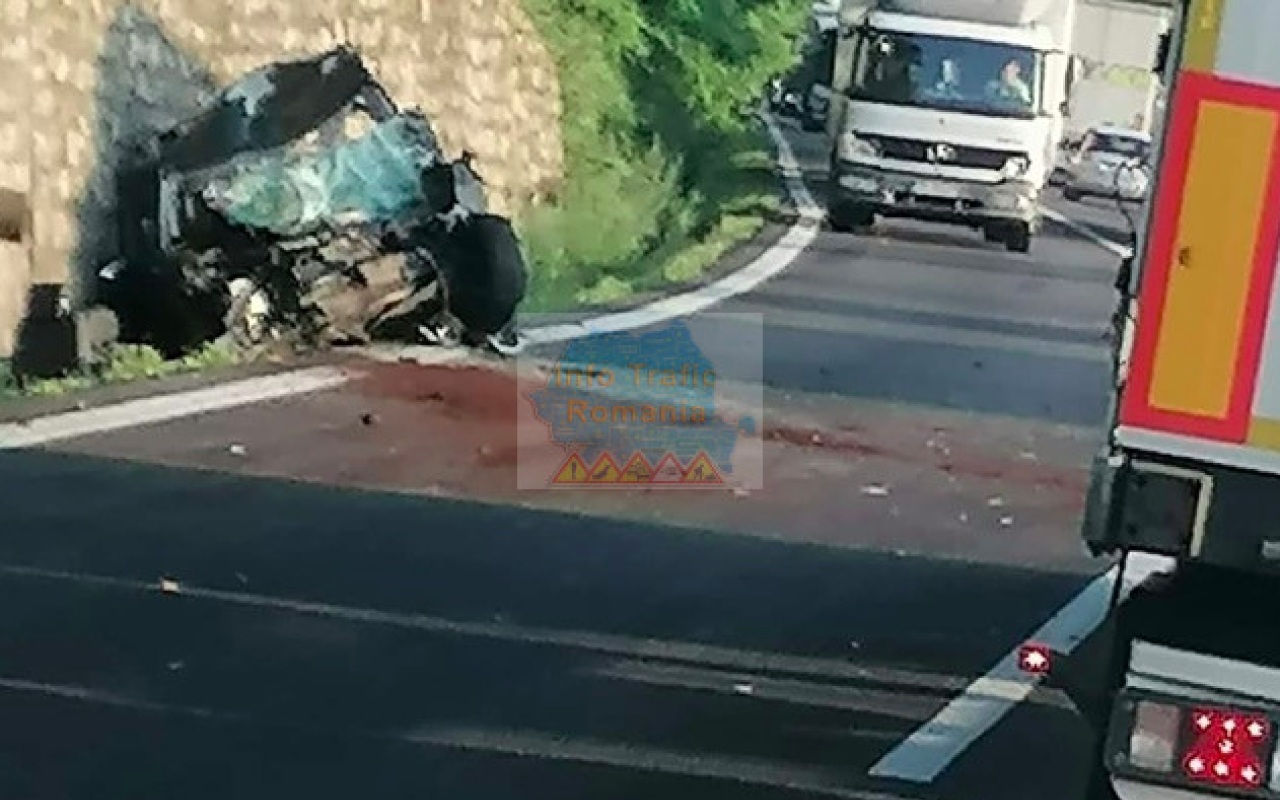Accident grav pe DN 7 - Foto: Centrul Infotrafic
