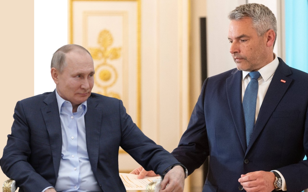 Putin și Nehammer - Foto: Profimedia Images