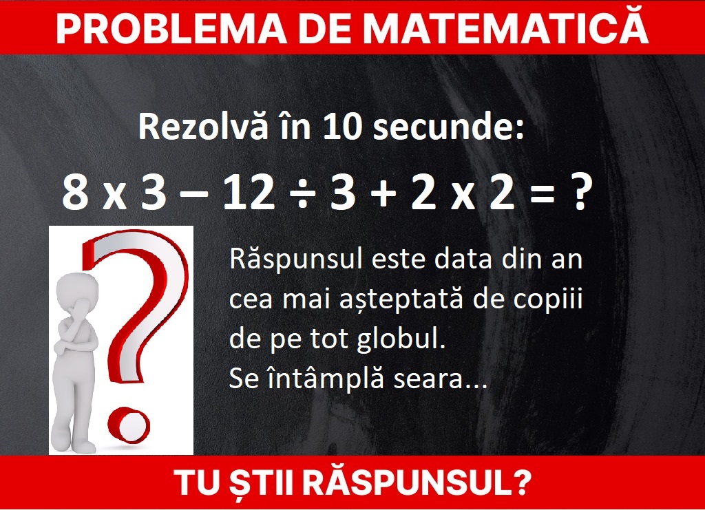 Problemă de matematică Foto: Newsweek România